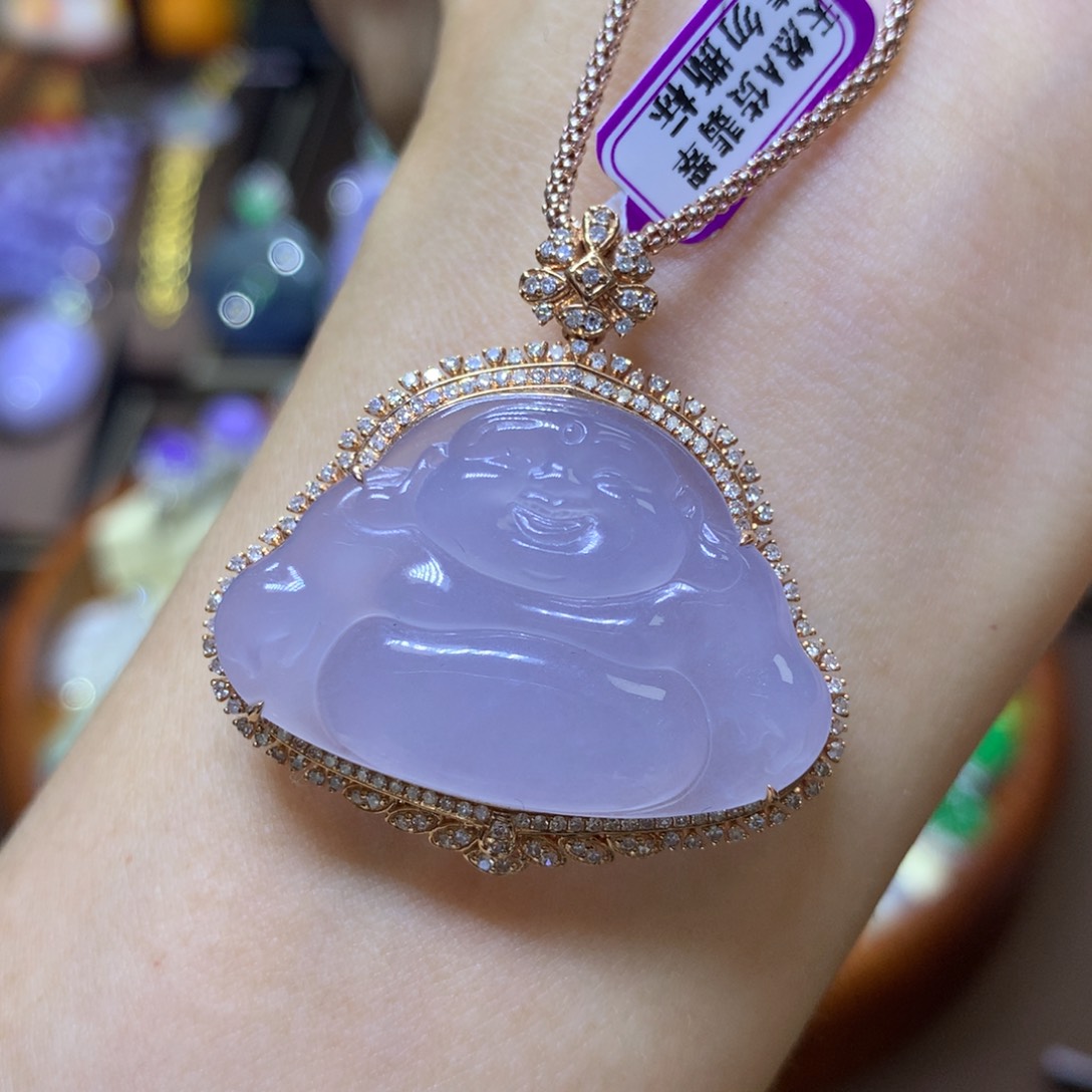 【闪购商品】翡翠颈饰18K金镶嵌翡翠