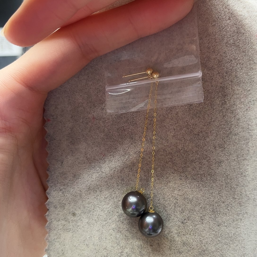 海水珍珠耳饰未镶嵌