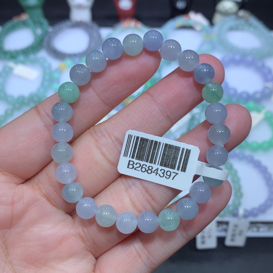 翡翠未镶嵌手串天然