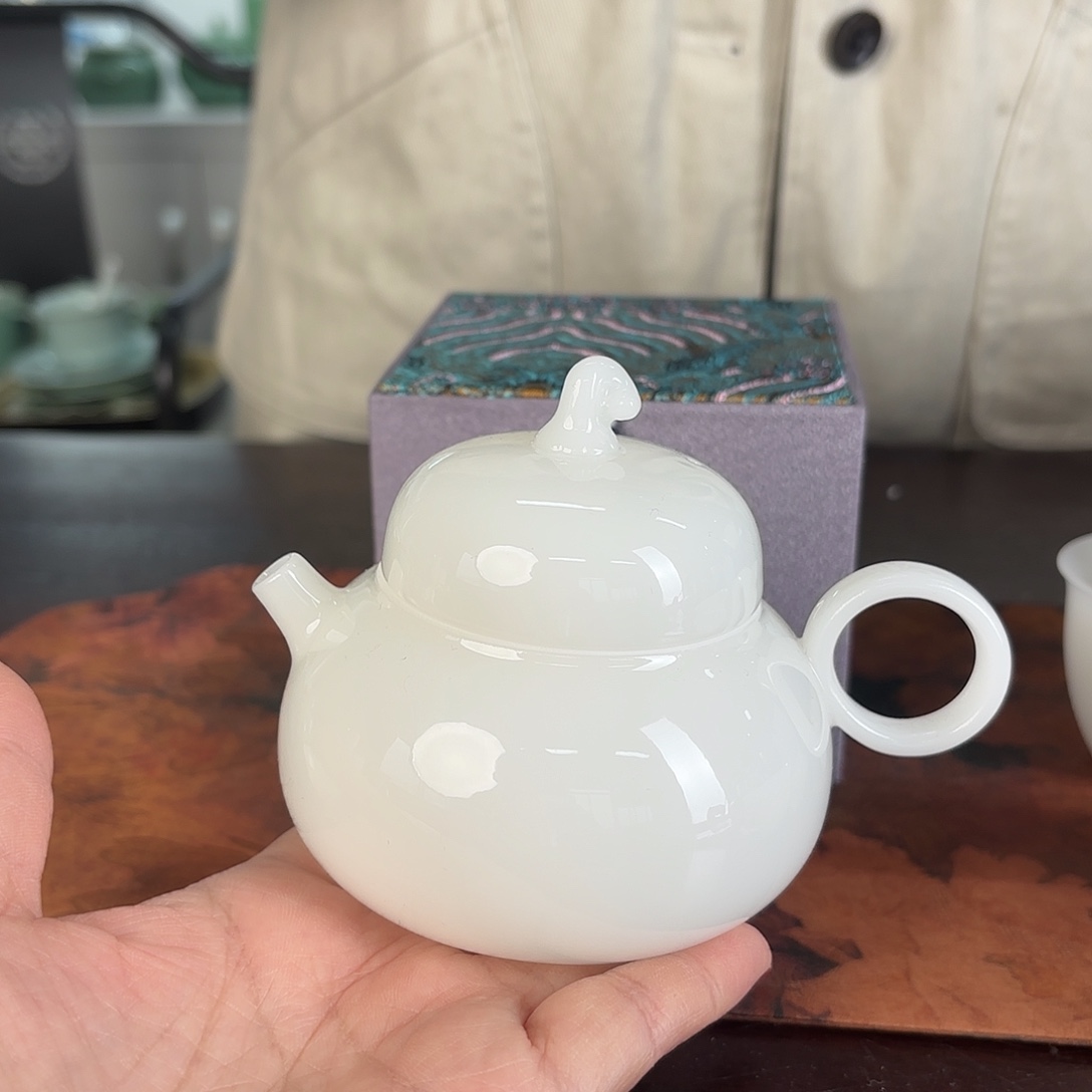 龙泉云间青瓷小米茶器