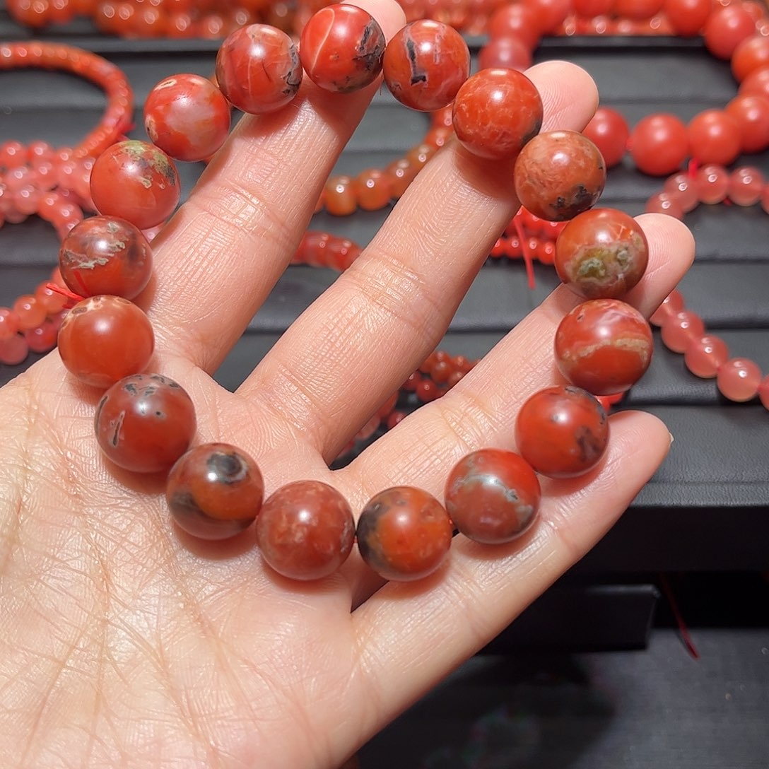南红玛瑙手链未镶嵌