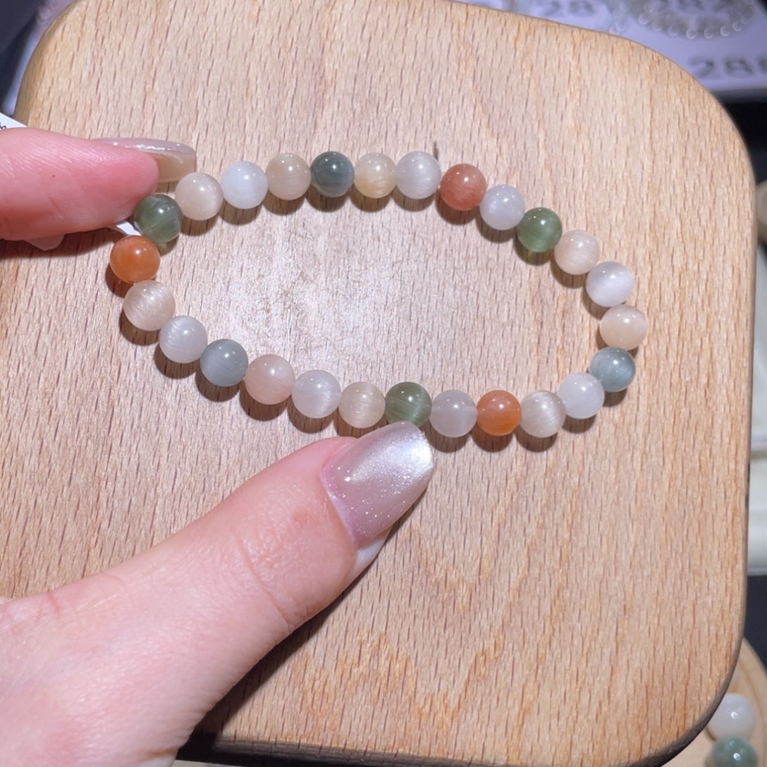 水晶手链未镶嵌285哈多样性发货一-  7+