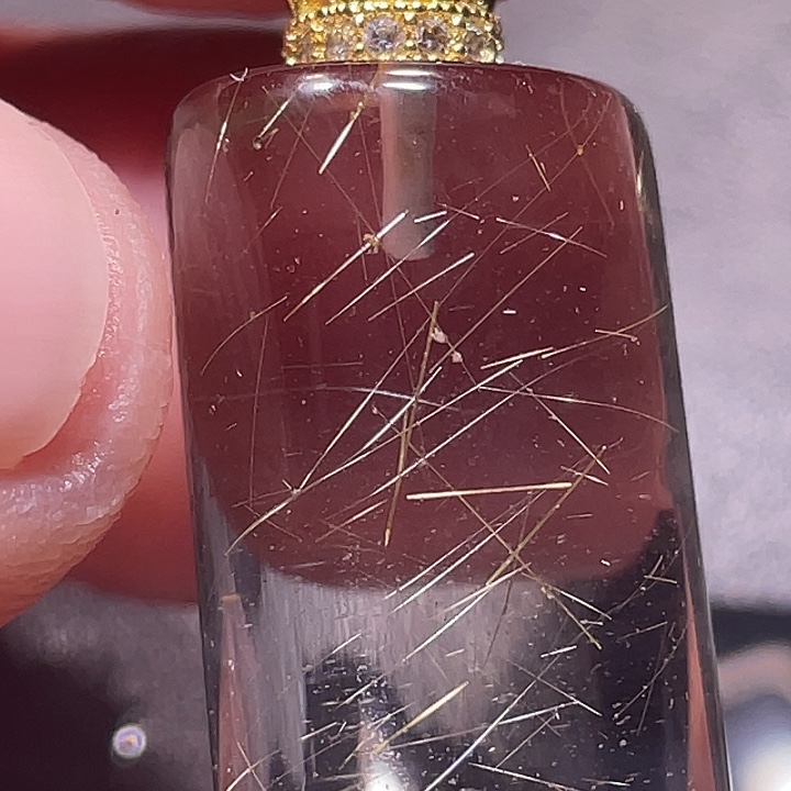 山***高水晶未镶嵌颈饰钛