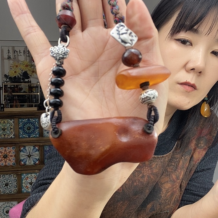 蜜蜡项链未镶嵌项链