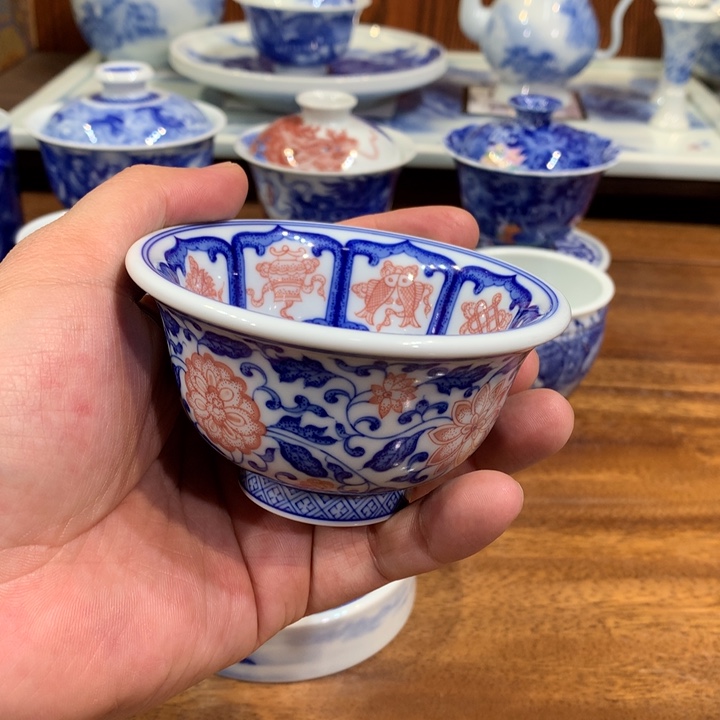 晓月柴窑 缠枝 八宝