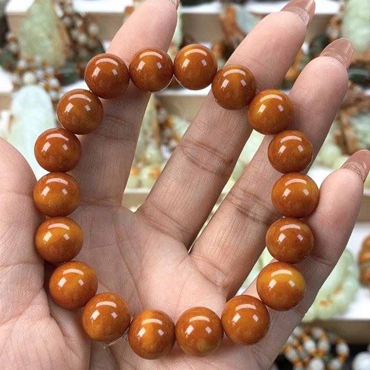 【闪购商品】透闪石质玉手串未镶嵌