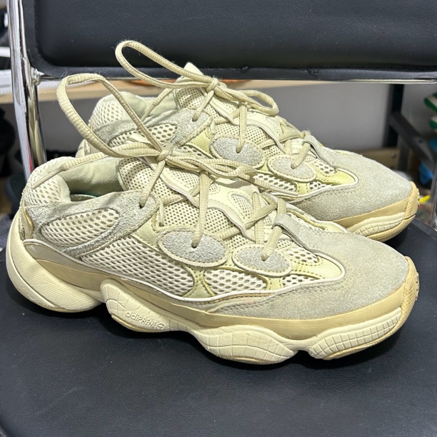 40码adidas Yeezy 500 休闲鞋 沙漠黄 二手正品