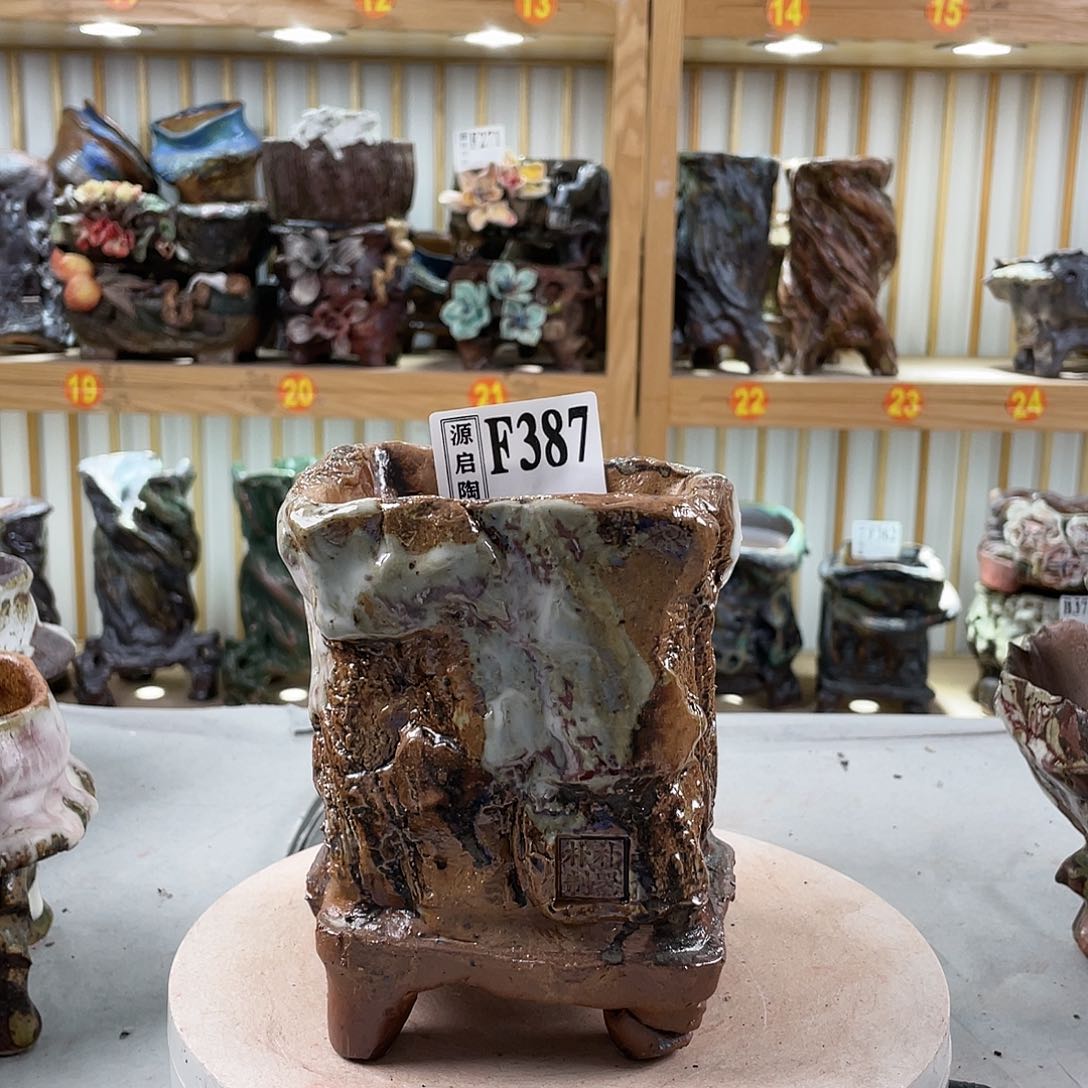 紫砂花盆手工制作默认微瑕387