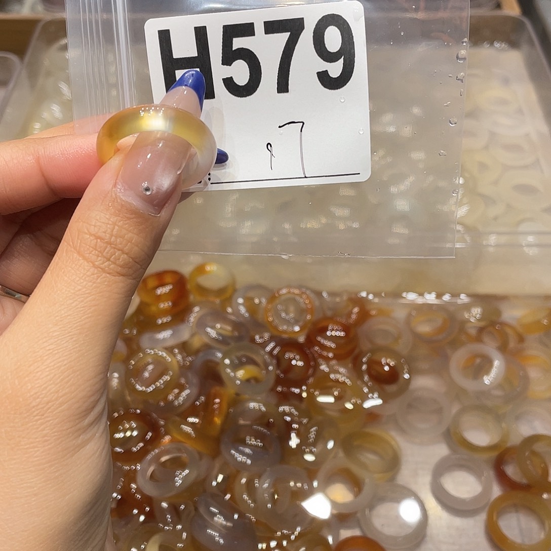 玛瑙/玉髓未镶嵌戒指579