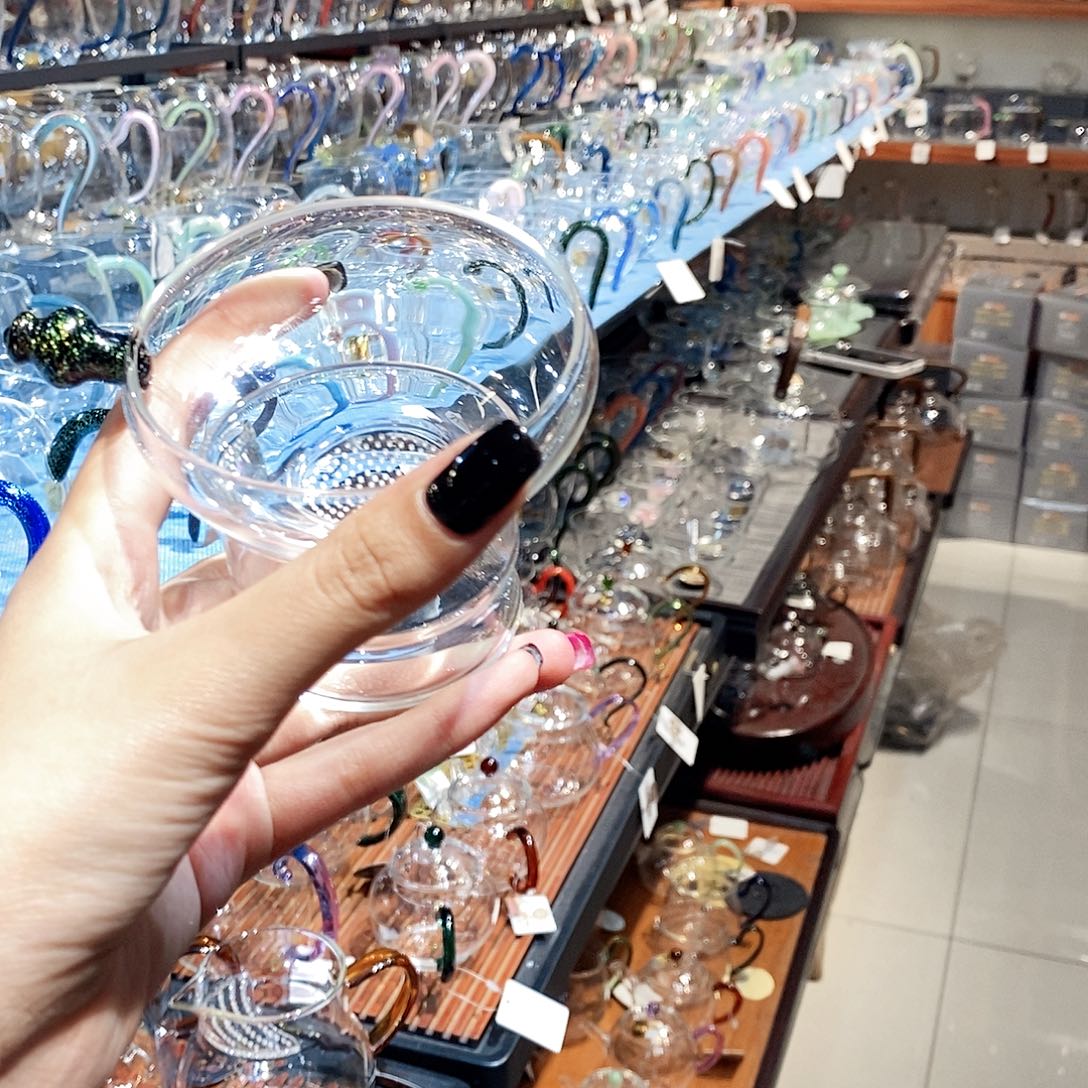 水晶玻璃吸管款，