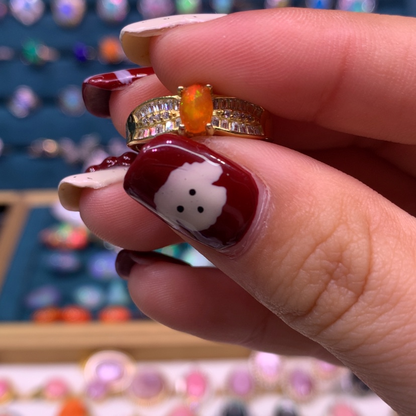 【闪购商品】欧泊戒指款式银S925镶嵌