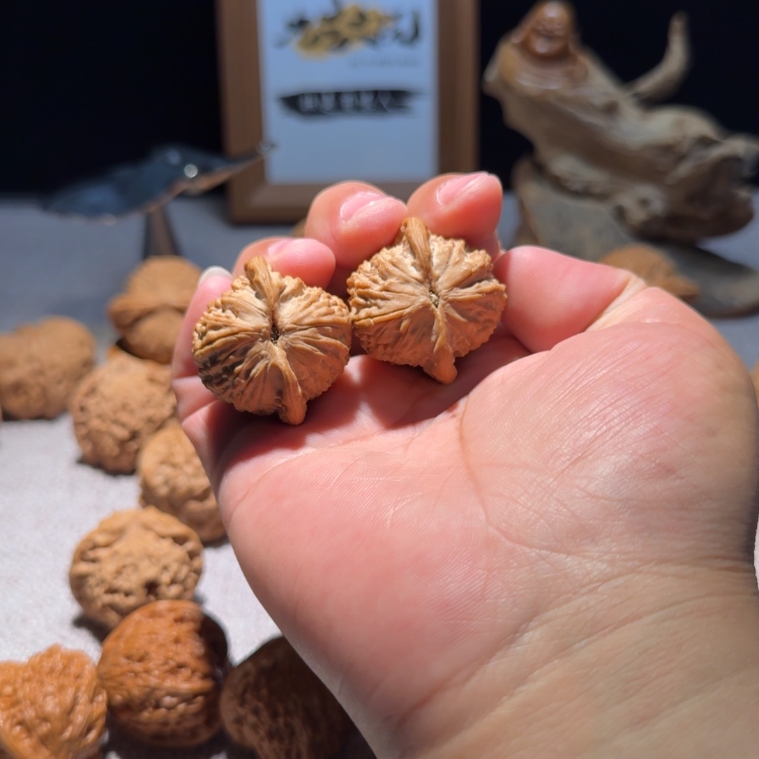 文玩核桃把件誉*全品35七步沟