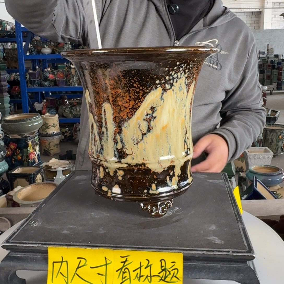 。一风堂石湾花盆 内17*19