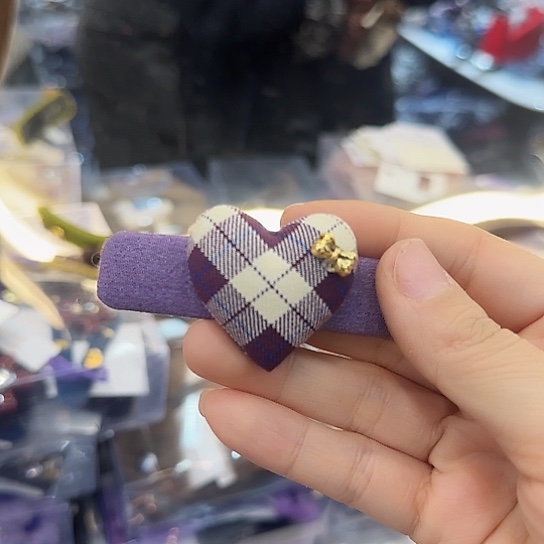 三醋酯纤维紫色爱心-33