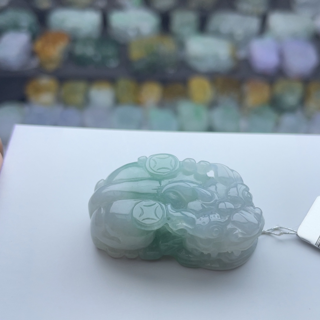 翡翠颈饰未镶嵌貔貅