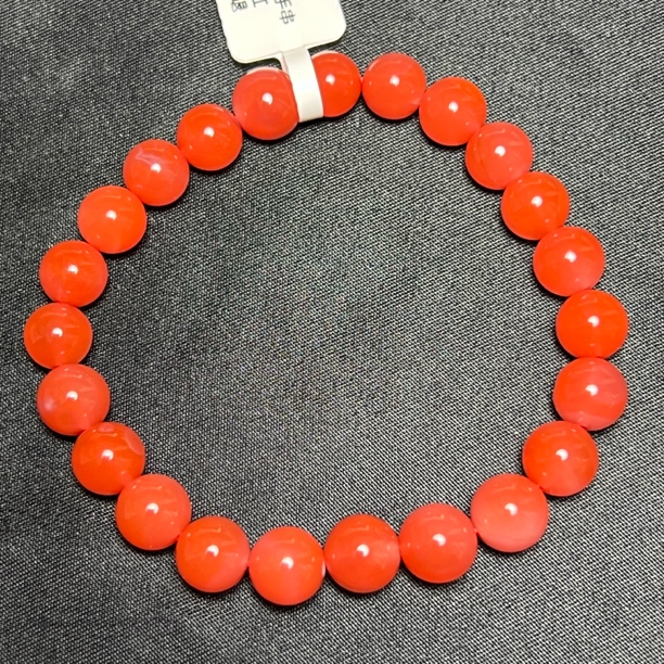 南红圆珠手串18.8g8mm+B54-7-1