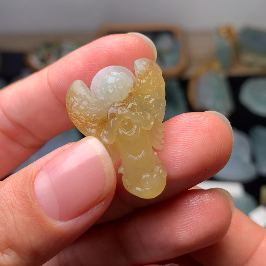 定制翡翠未镶嵌天使