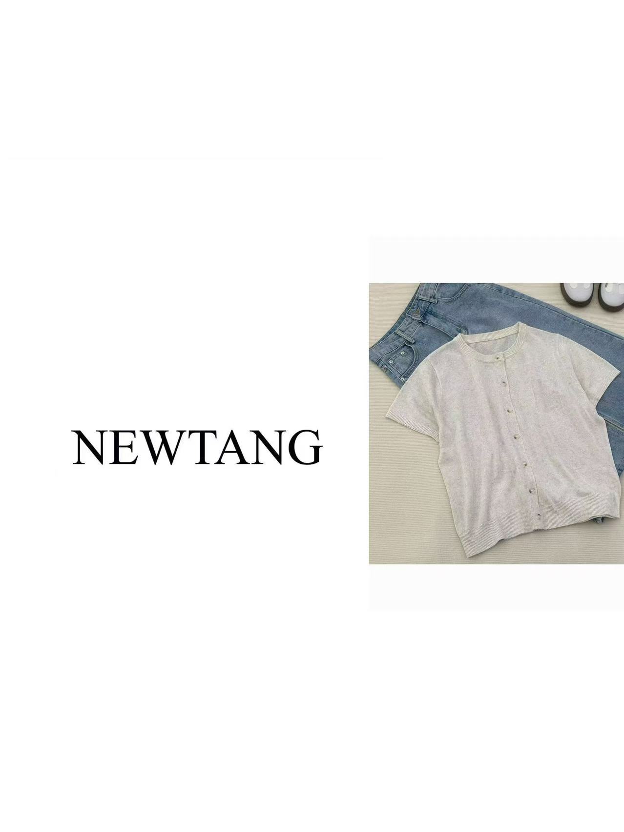 【假口袋短袖】188苎麻气质圆领极简风开衫短袖