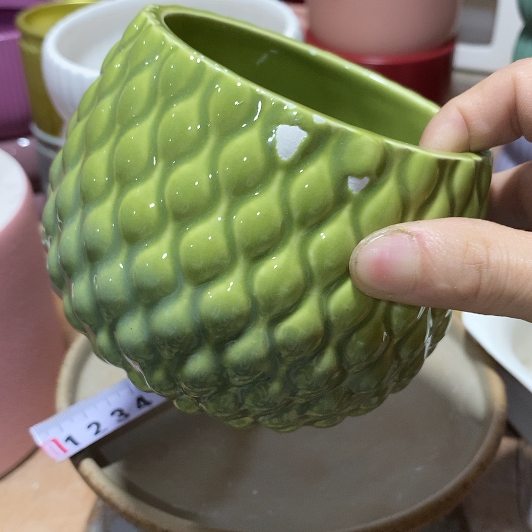 杯子陶陶盆有孔 瑕疵介意勿拍