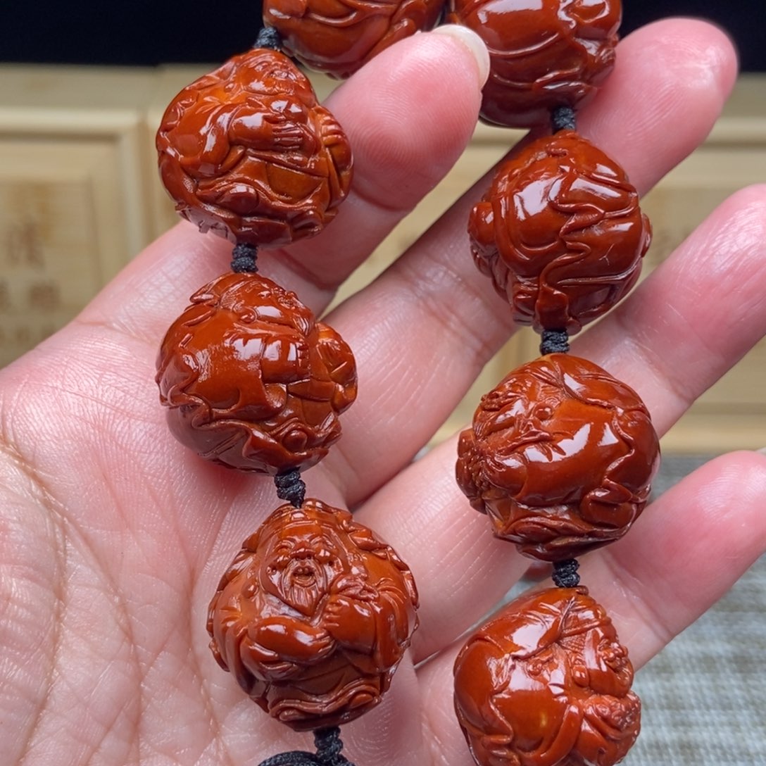 思***轩吊坠橄榄核财神23