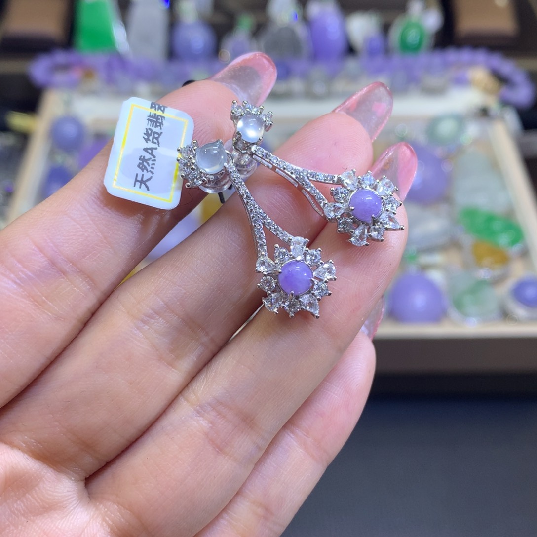 翡翠颈饰银S925镶嵌翡翠