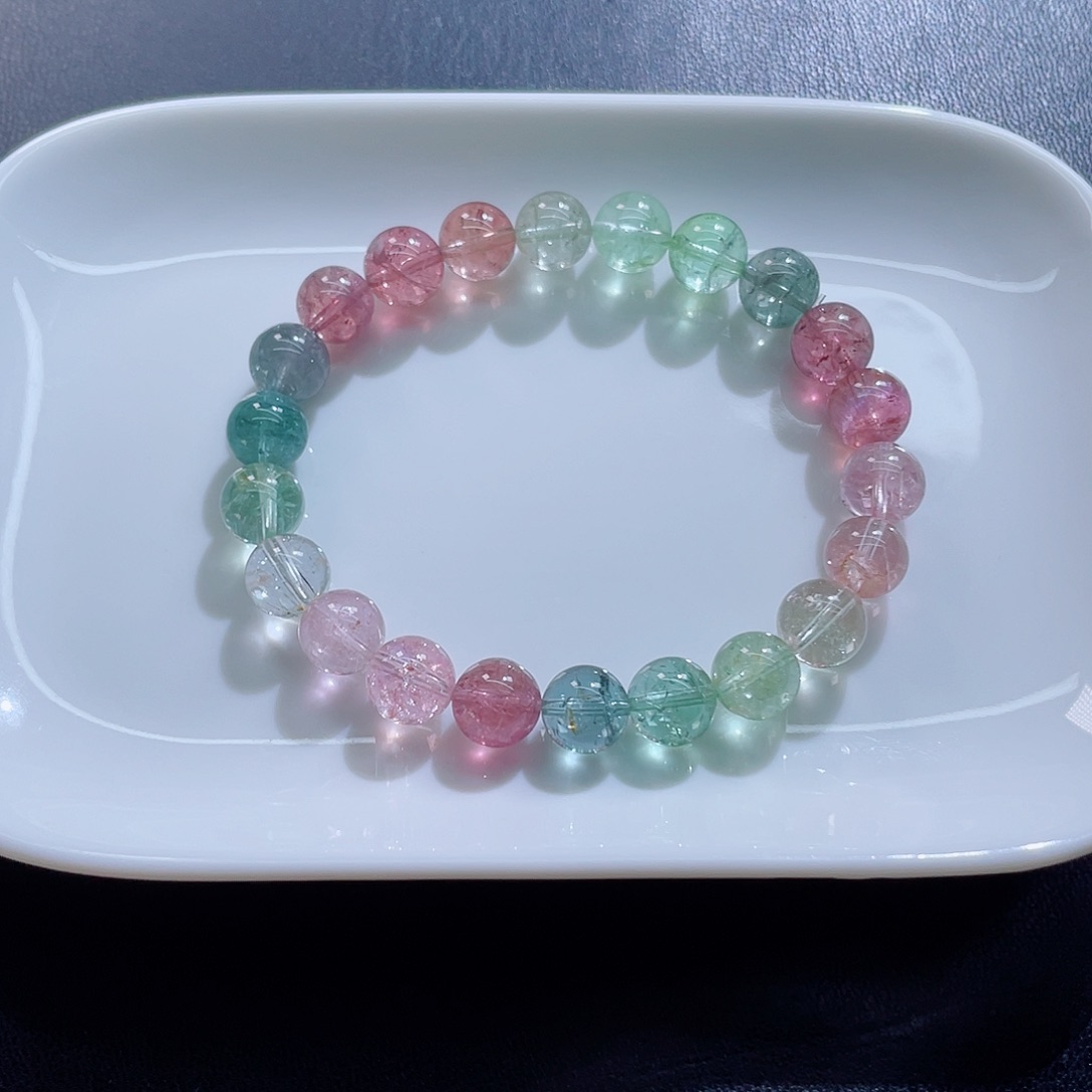 碧玺手链未镶嵌8.8mm左右