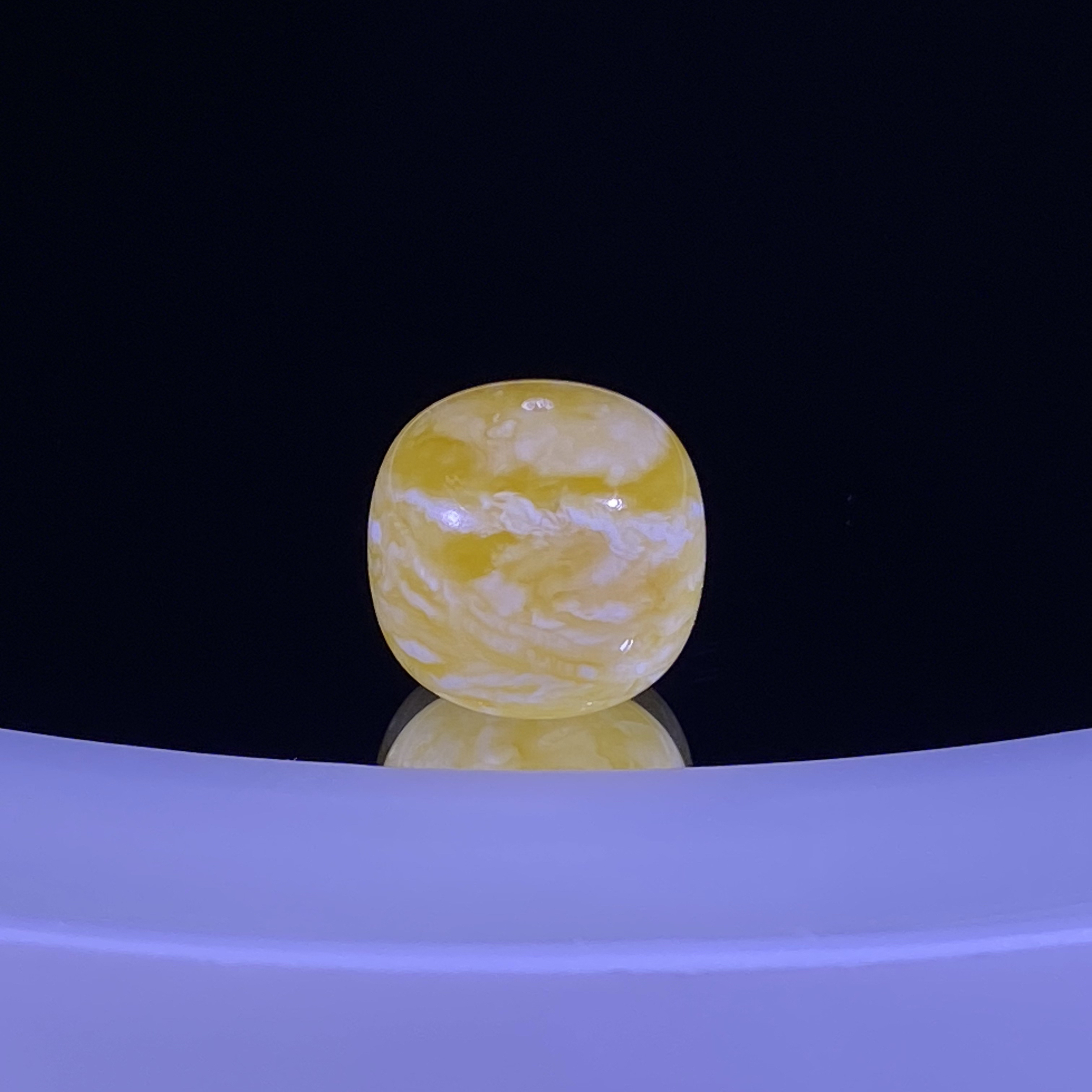 13.5mm焦皮细纹千层雪虎皮纹妖花蜜蜡老型 细纹特别好看