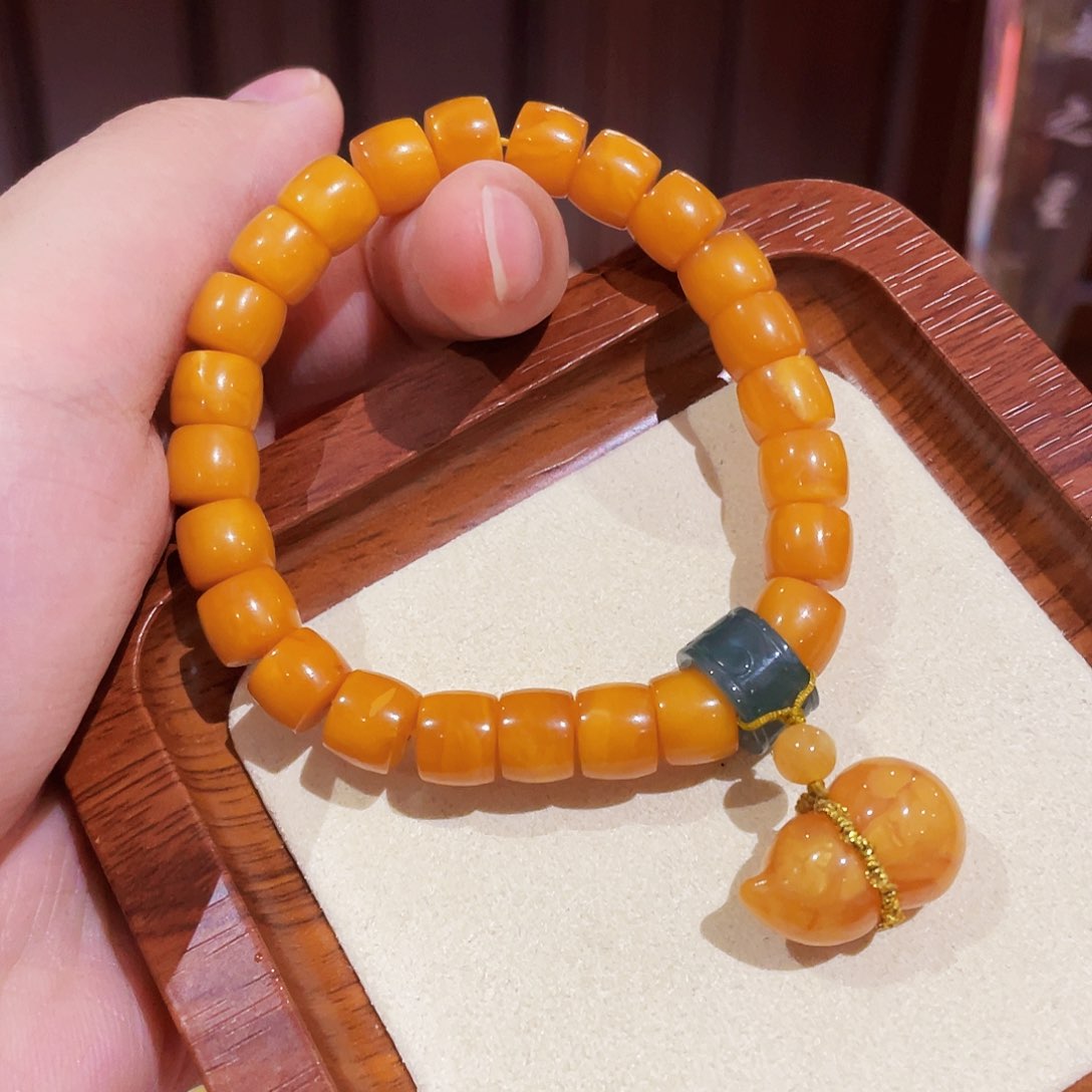 未镶嵌蜜蜡手链手串