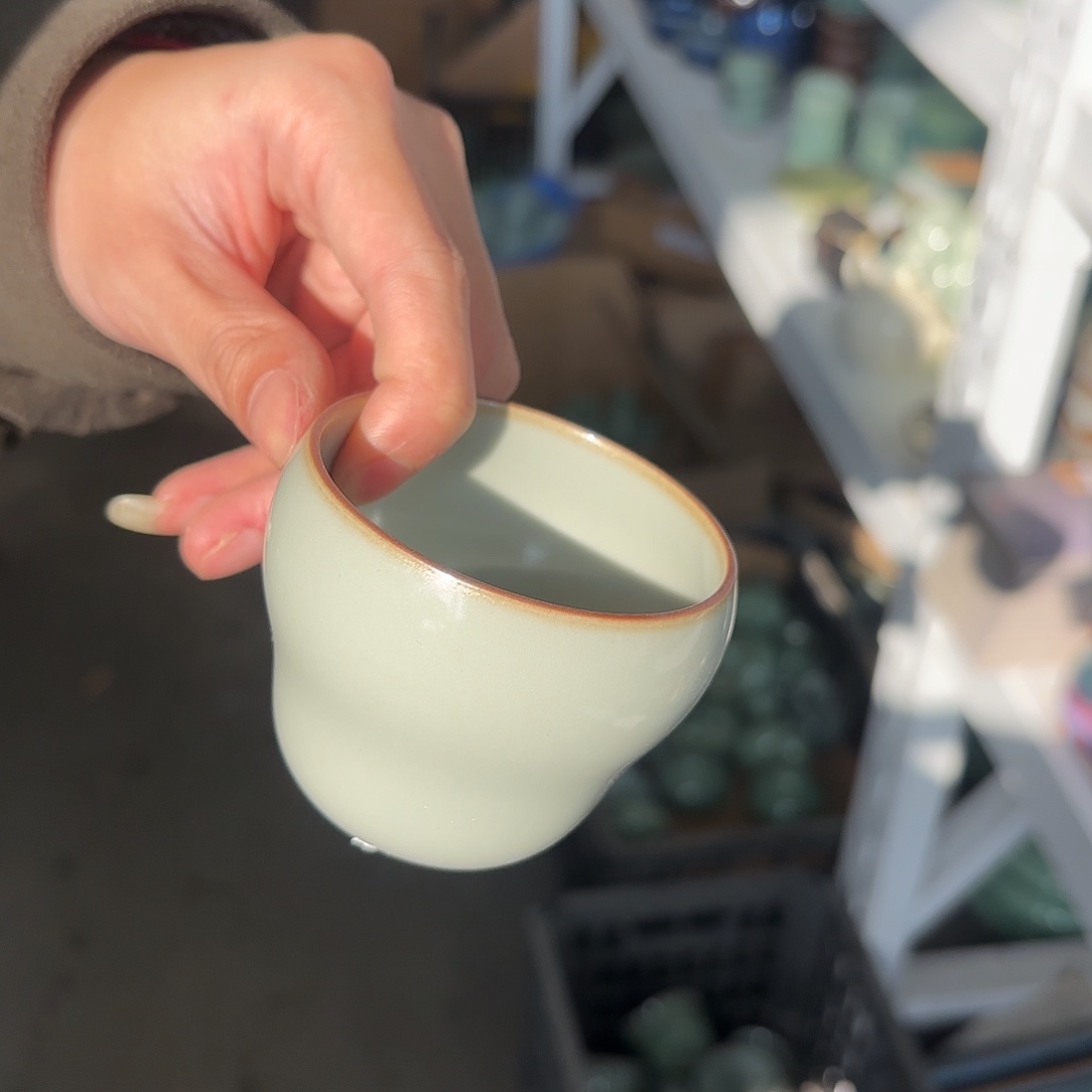 龙泉云间青瓷小米茶器