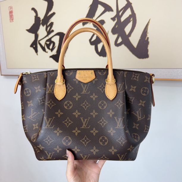 95新 LouisVuitton/路易威登 98新 XX/LV老花小号饺子手提斜挎包