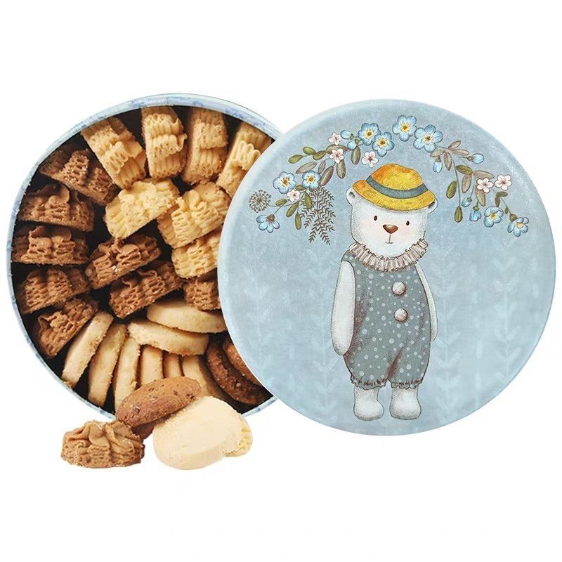 正宗香港珍妮聪明小熊曲奇饼干四味网红零食公司年货团购