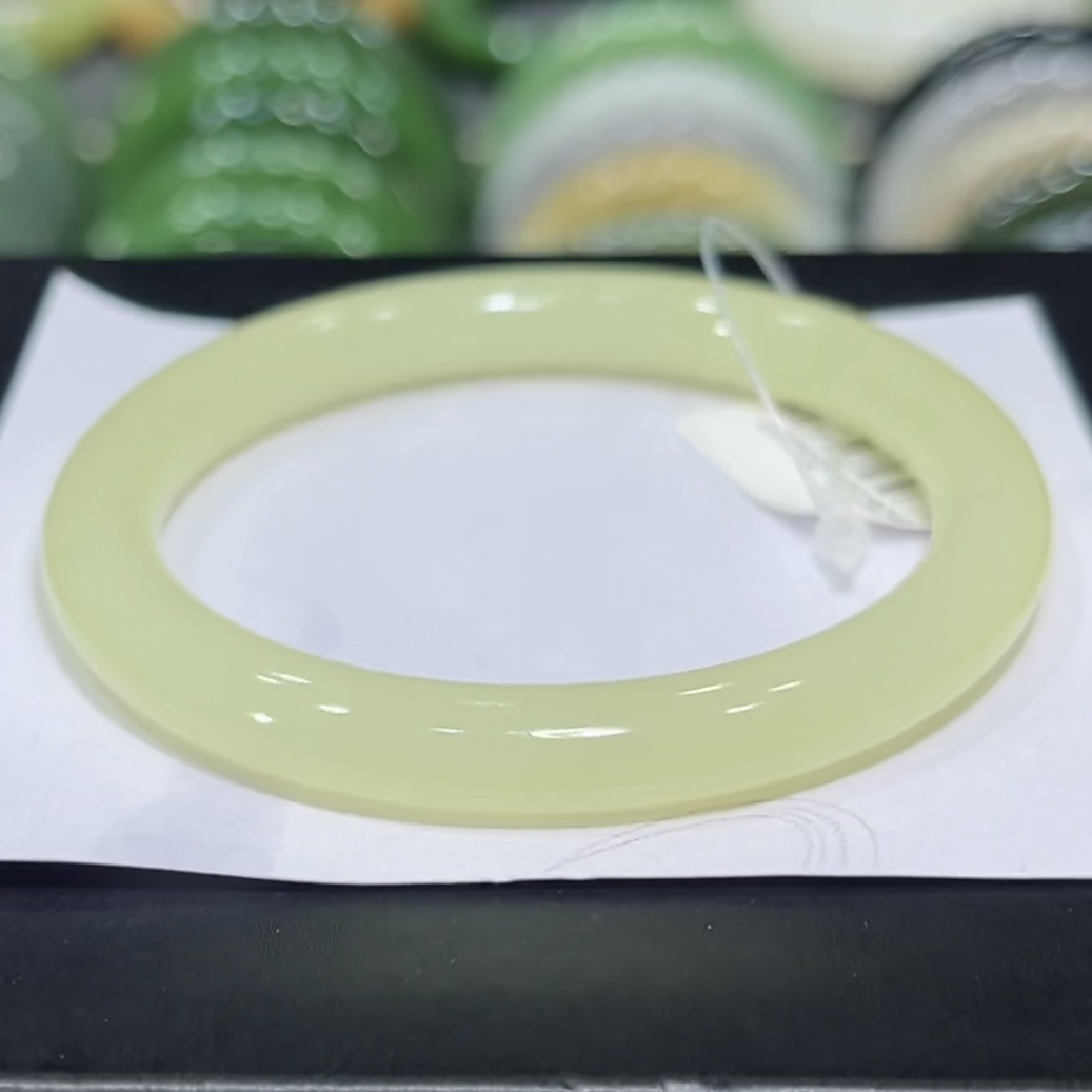 福利！和田玉新疆若羌黄口手镯52-53圈口