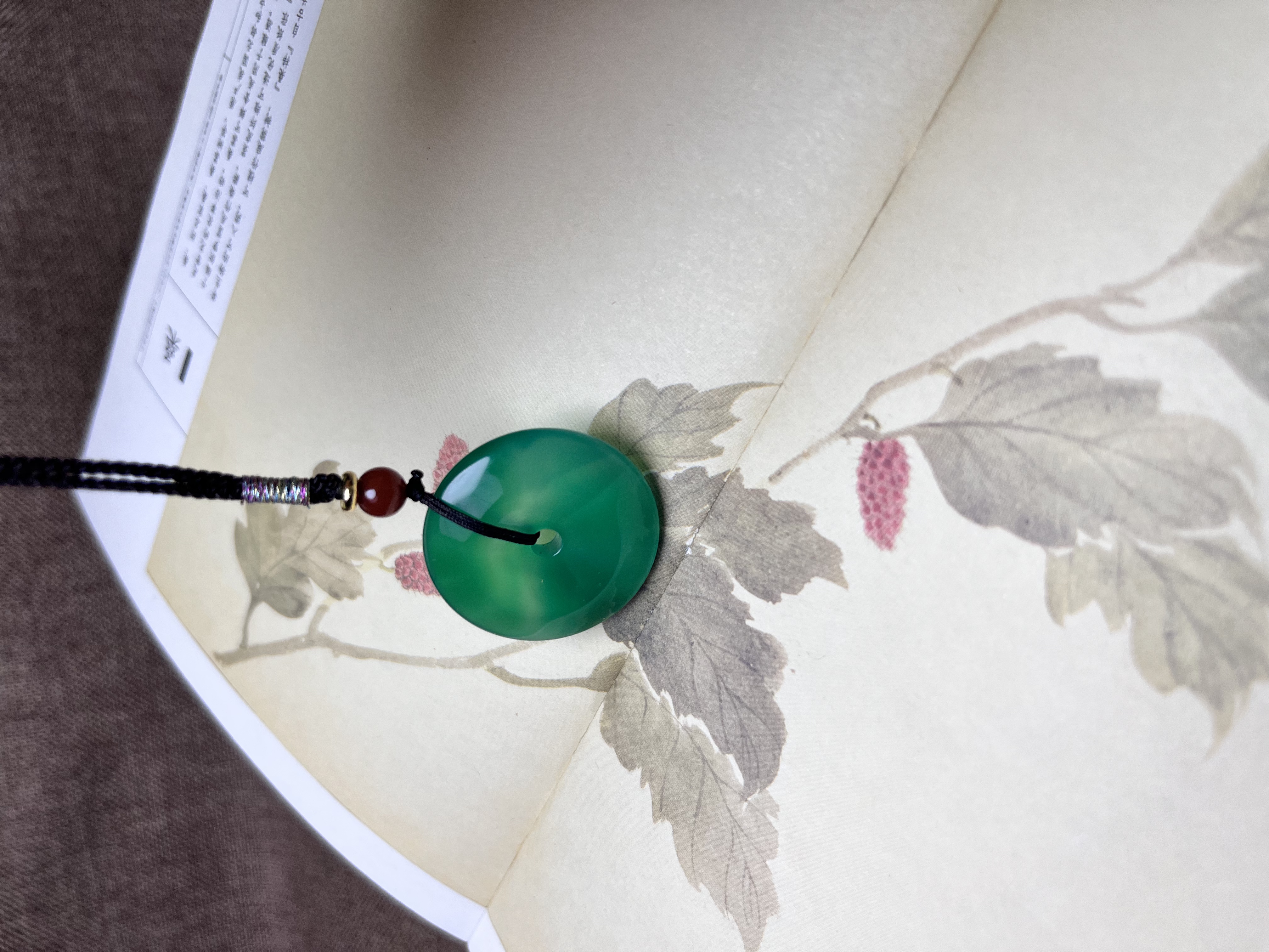 天然玛瑙平安扣吊坠男女款时尚百搭