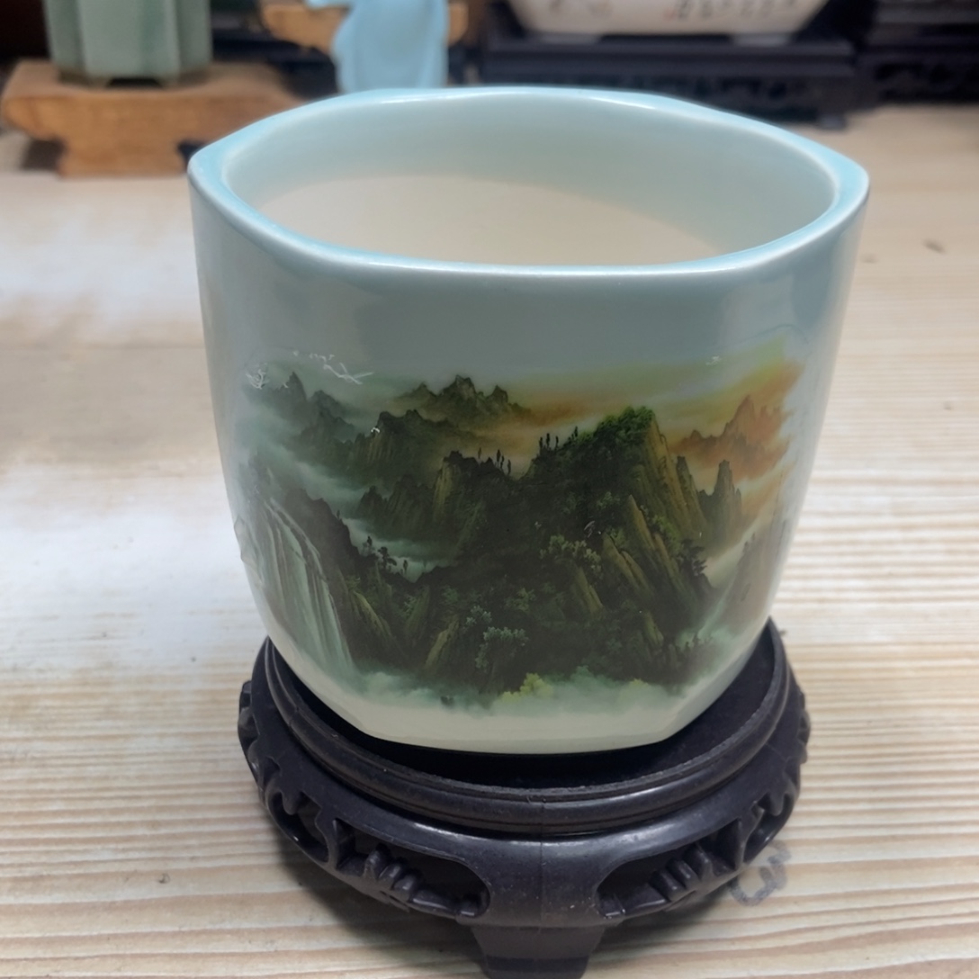 瓷片陶瓷花盆陶瓷艺术