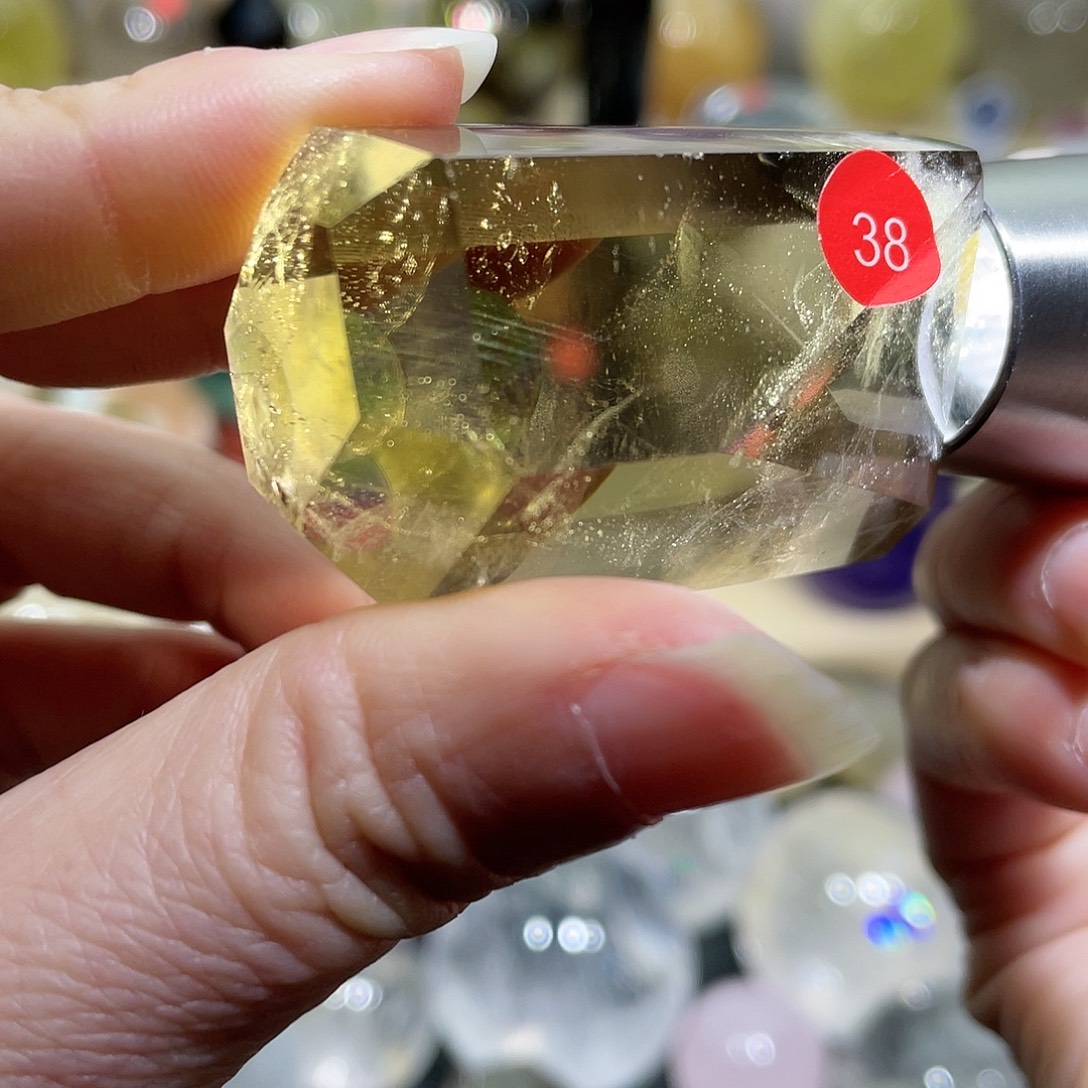 水晶未镶嵌珠宝半成品38蓝针