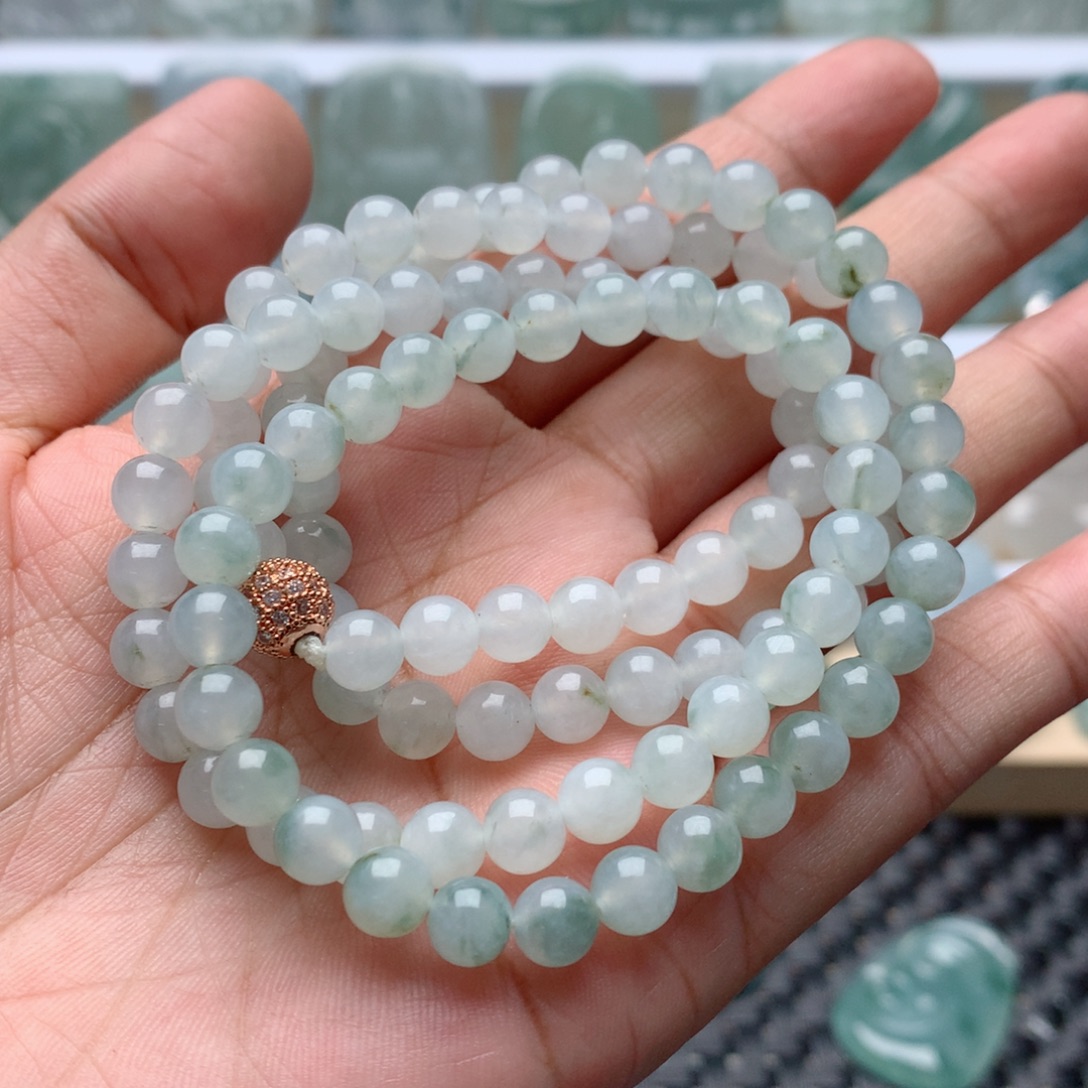 醇***境翡翠未镶嵌吊坠(不含链)珠链