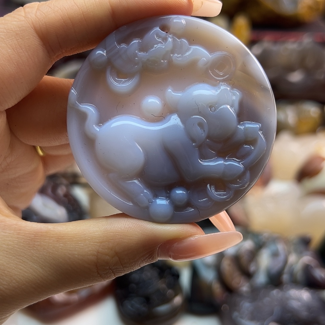 玛瑙/玉髓合金颈饰