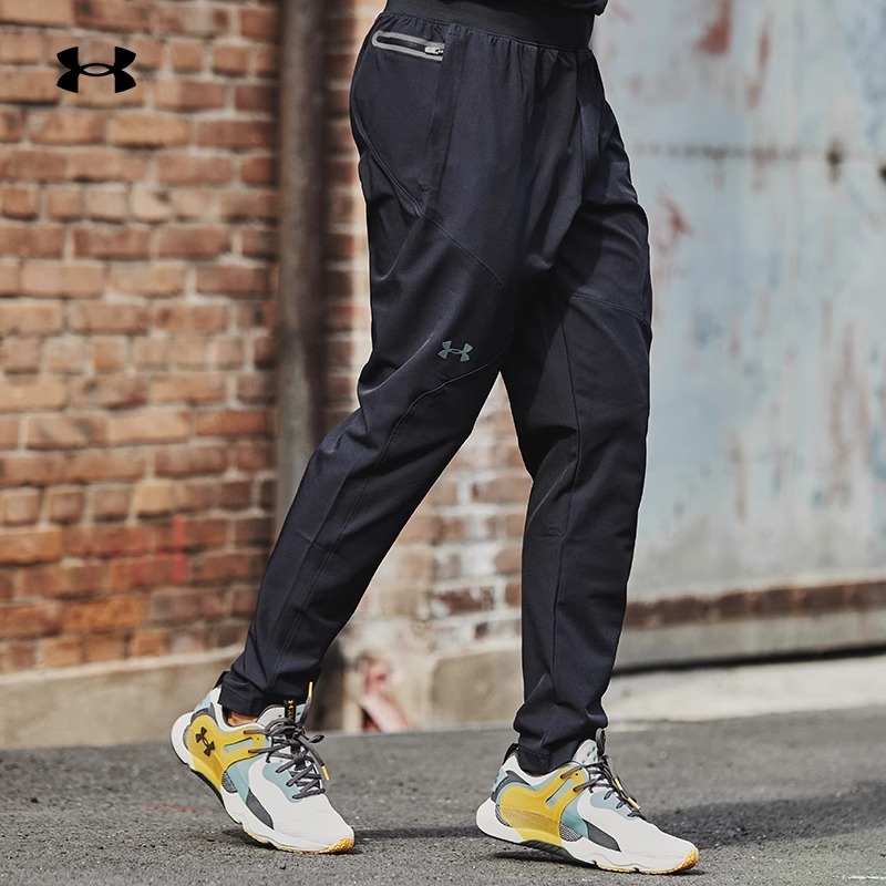 【双旦礼赠】安德玛梭织长裤男Unstoppable速干直筒健身训练运动裤