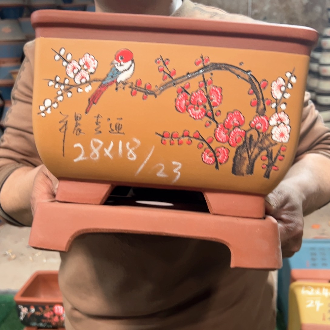 紫砂花盆紫砂花盆