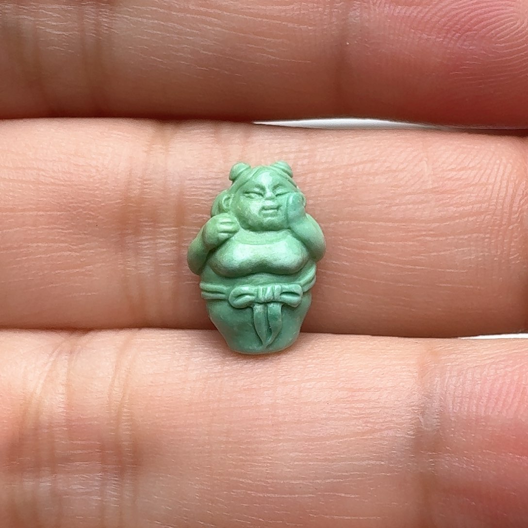 绿松石石矶娘娘未镶嵌