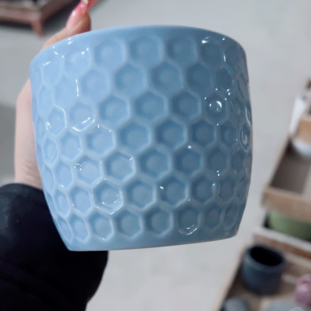 有孔，陶瓷花盆满10米包邮发货