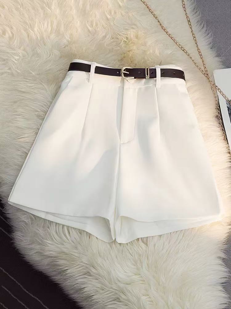 2146# 夏新款外穿高腰显瘦宽松小个子休闲a字阔腿热裤