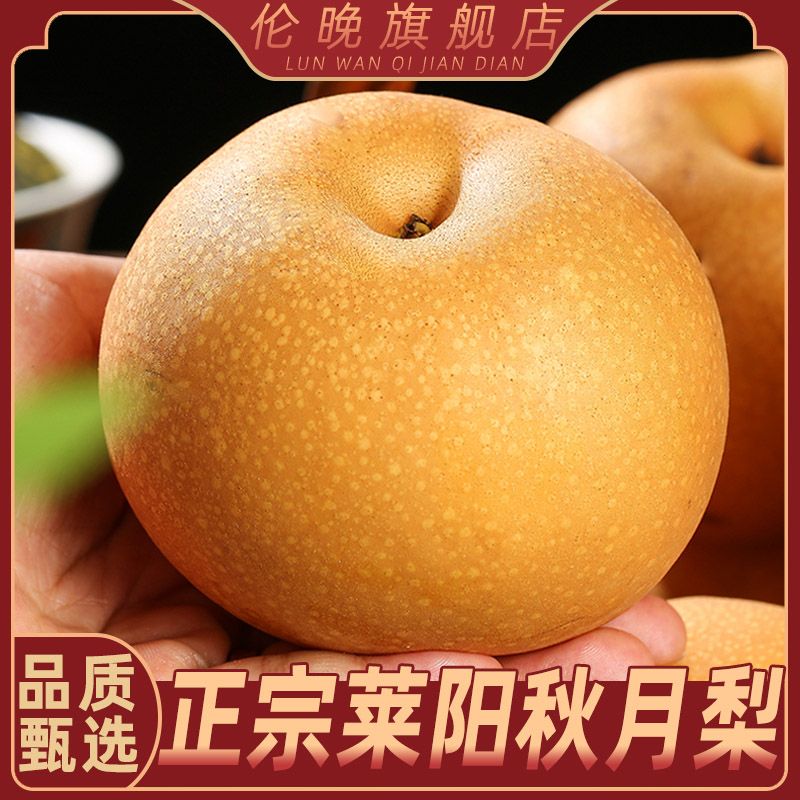 【京东/顺丰】正宗山东莱西秋月梨 净重4.5斤装/礼盒装D