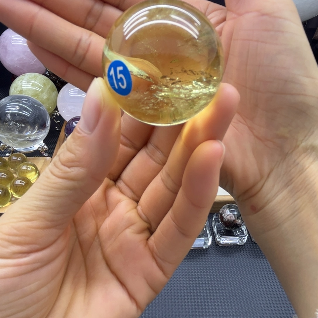 未镶嵌珠宝半成品水晶3.89公分