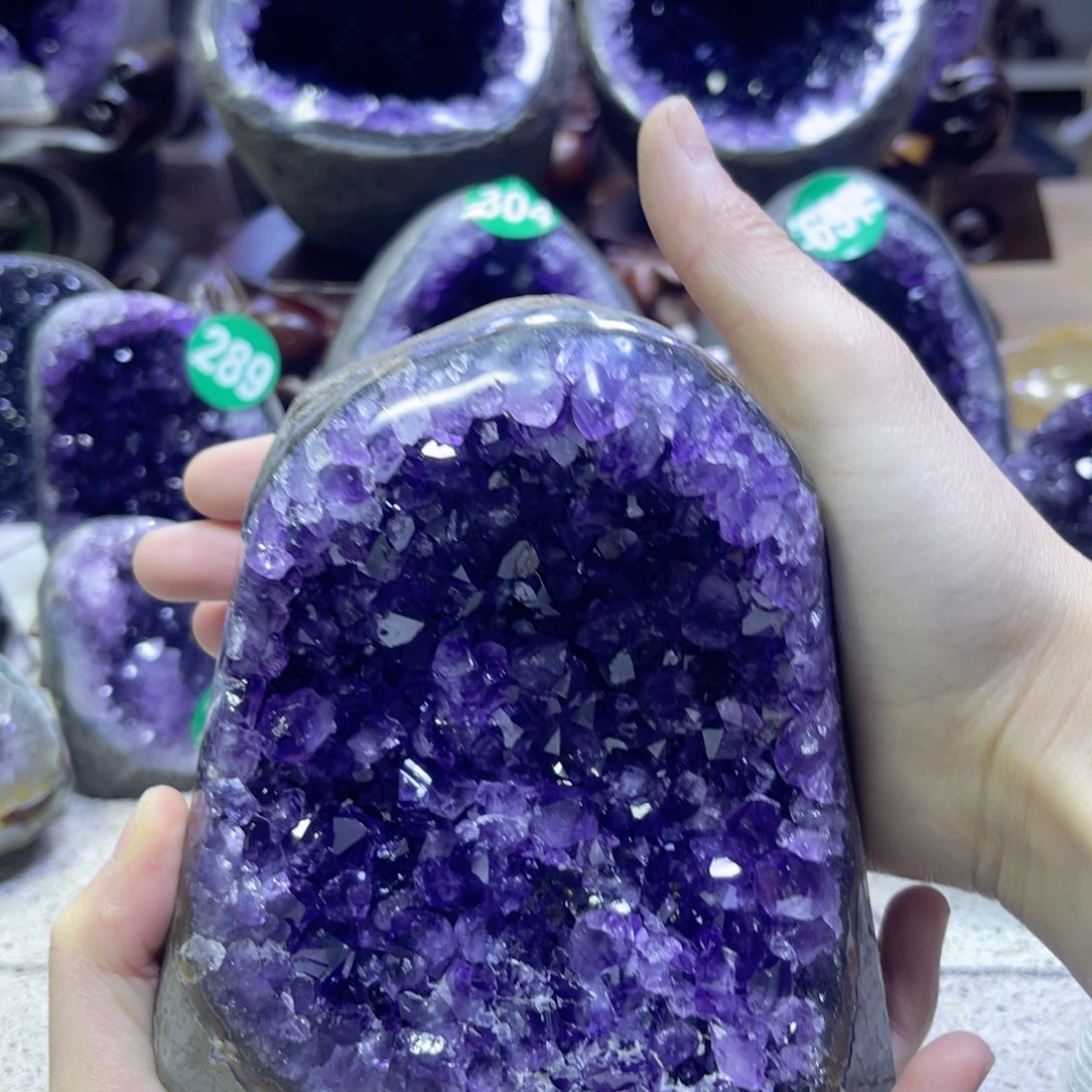 紫晶摆件未镶嵌紫水晶