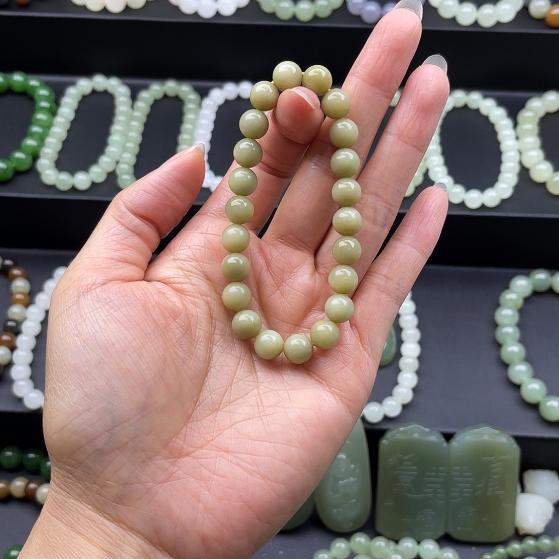 和田玉未镶嵌手链