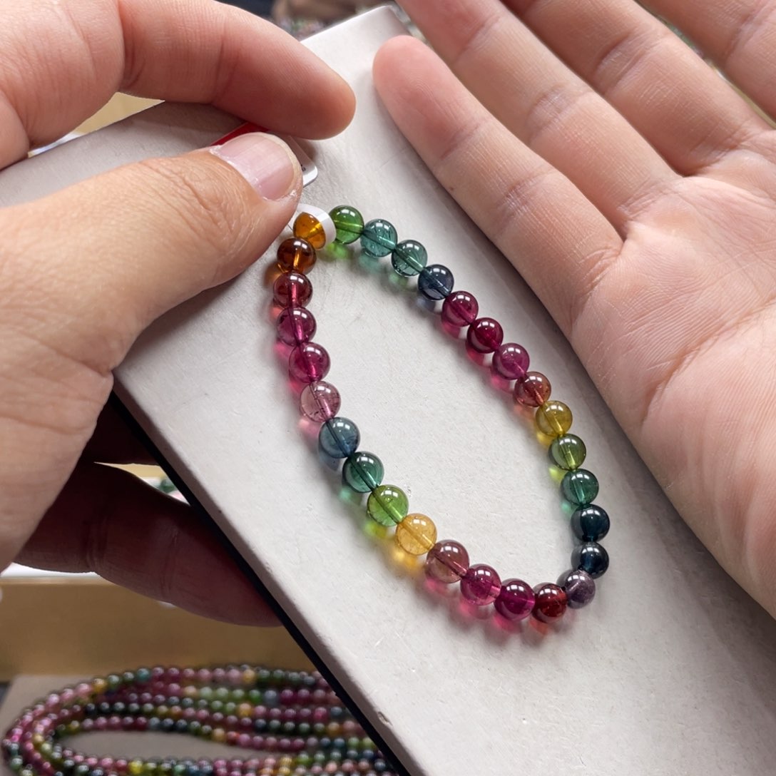 碧玺手串未镶嵌6.8mm.mmmmmmmmmm