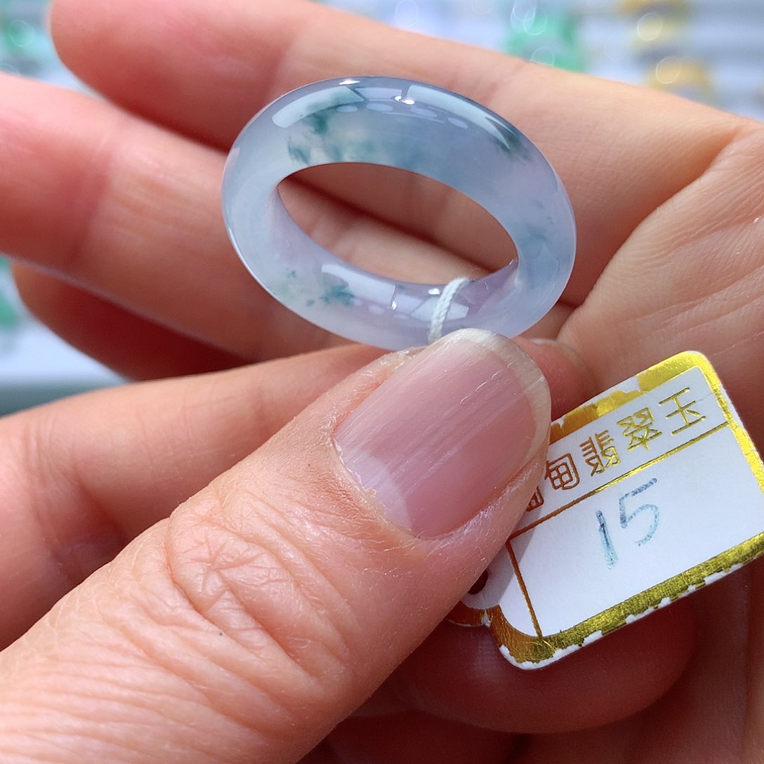翡翠戒指未镶嵌15号