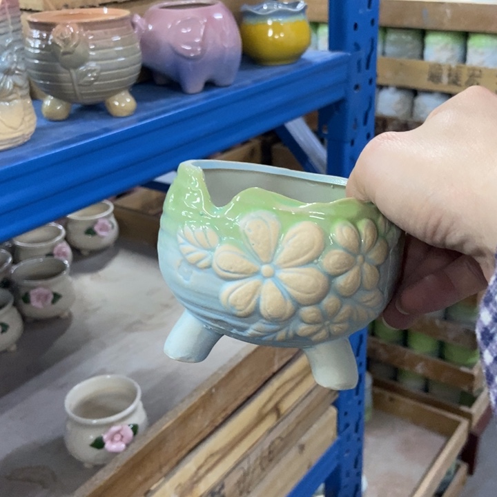 陶瓷花盆单场满9.9发9.5*8.5