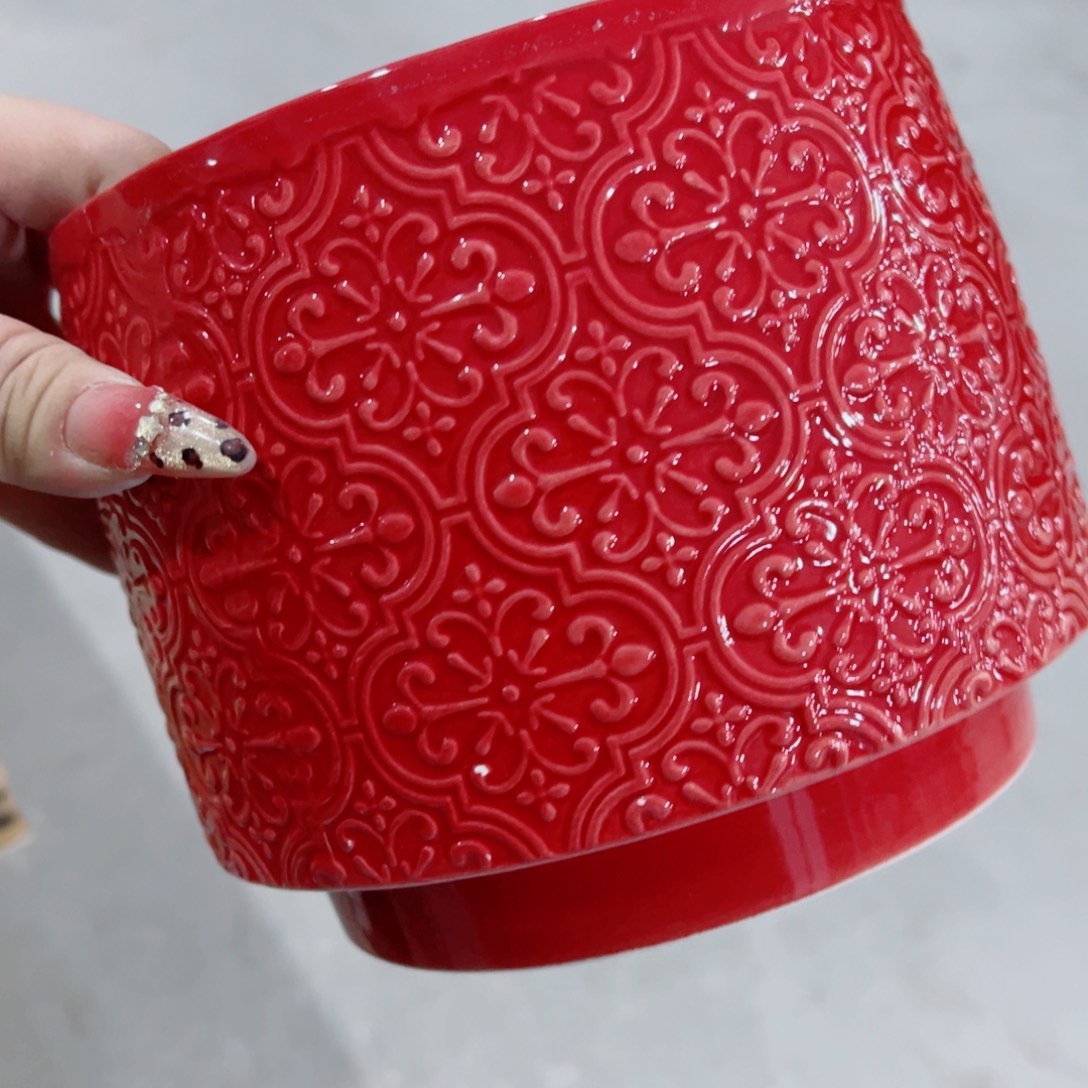 有孔，陶瓷花盆满10米包邮发货